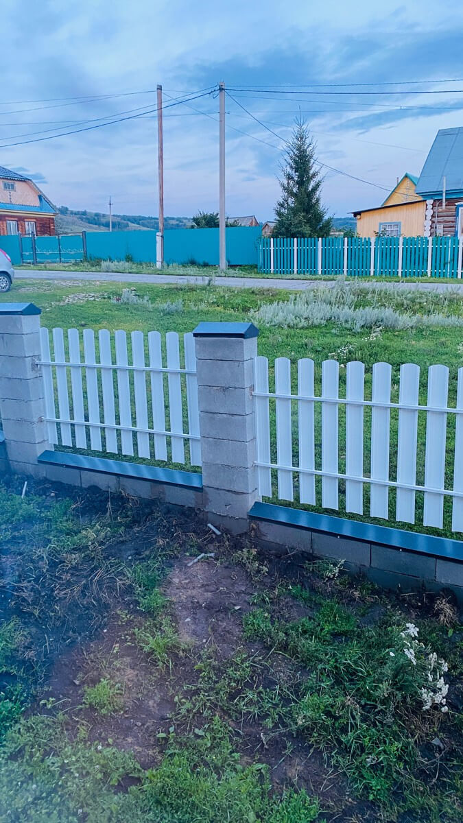 Забор из евроштакетника 16м RAL9003/9003 Белый двусторонний фото 6 в Выборге