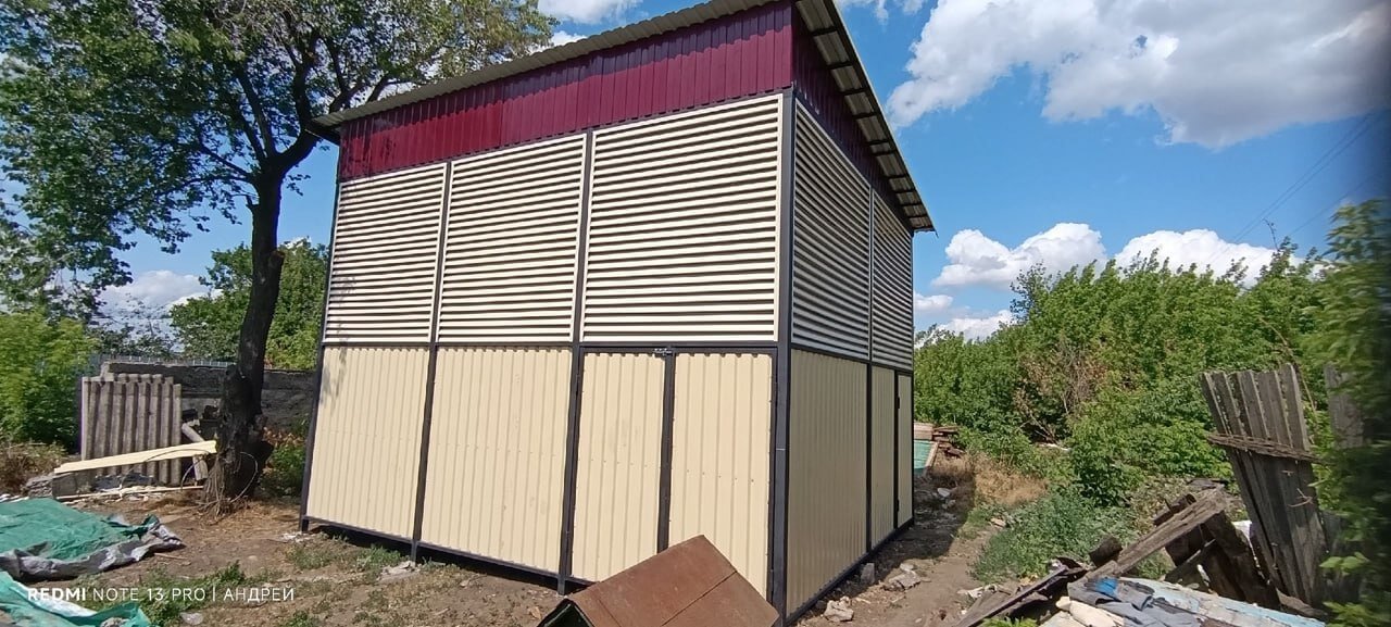 Сенник из ламелей еврожалюзи RAL1015 Слоновая Кость фото 2 в Выборге