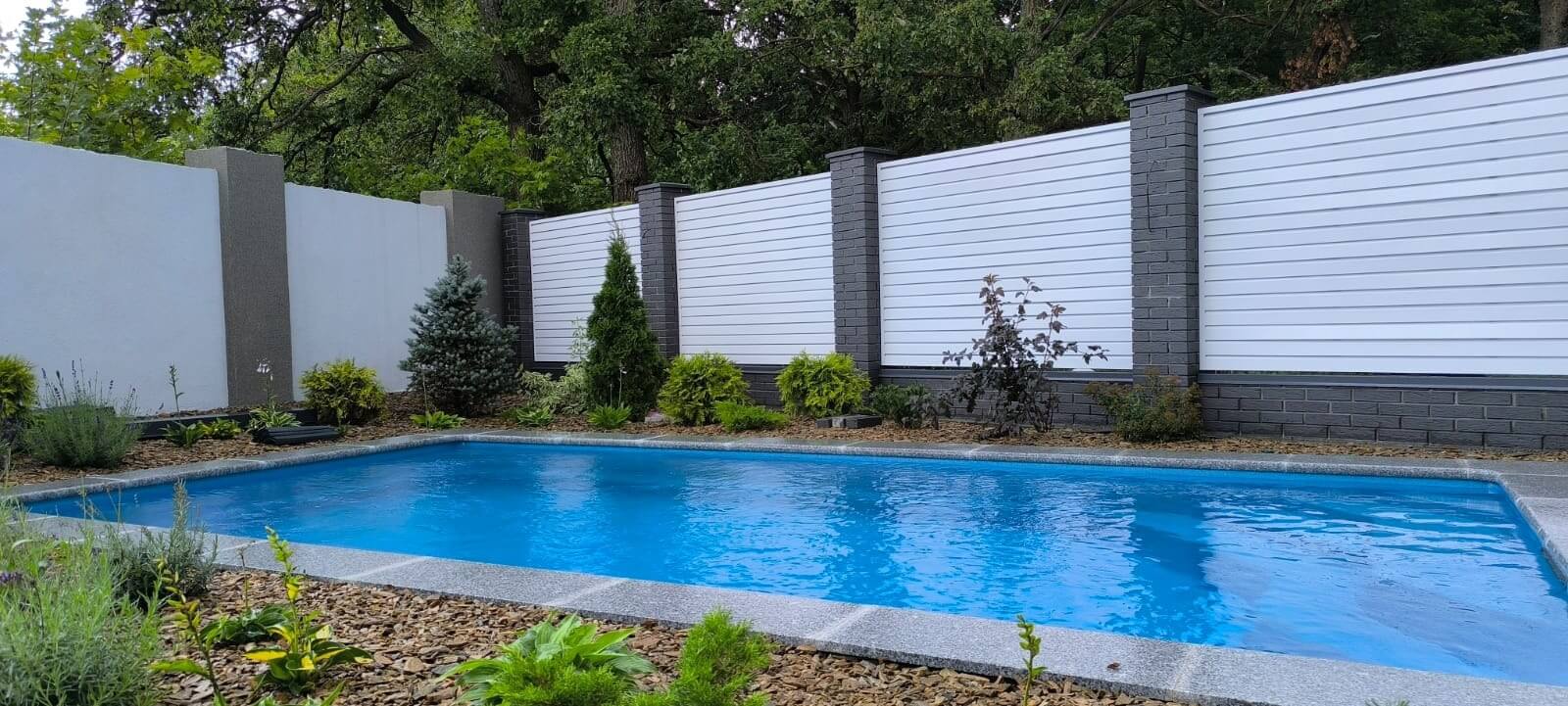 Забор-жалюзи из ламелей Хай-Тек 54м RAL9003 Белый фото 4 в Выборге