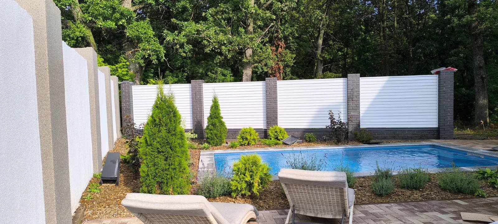 Забор-жалюзи из ламелей Хай-Тек 54м RAL9003 Белый фото 1 в Выборге