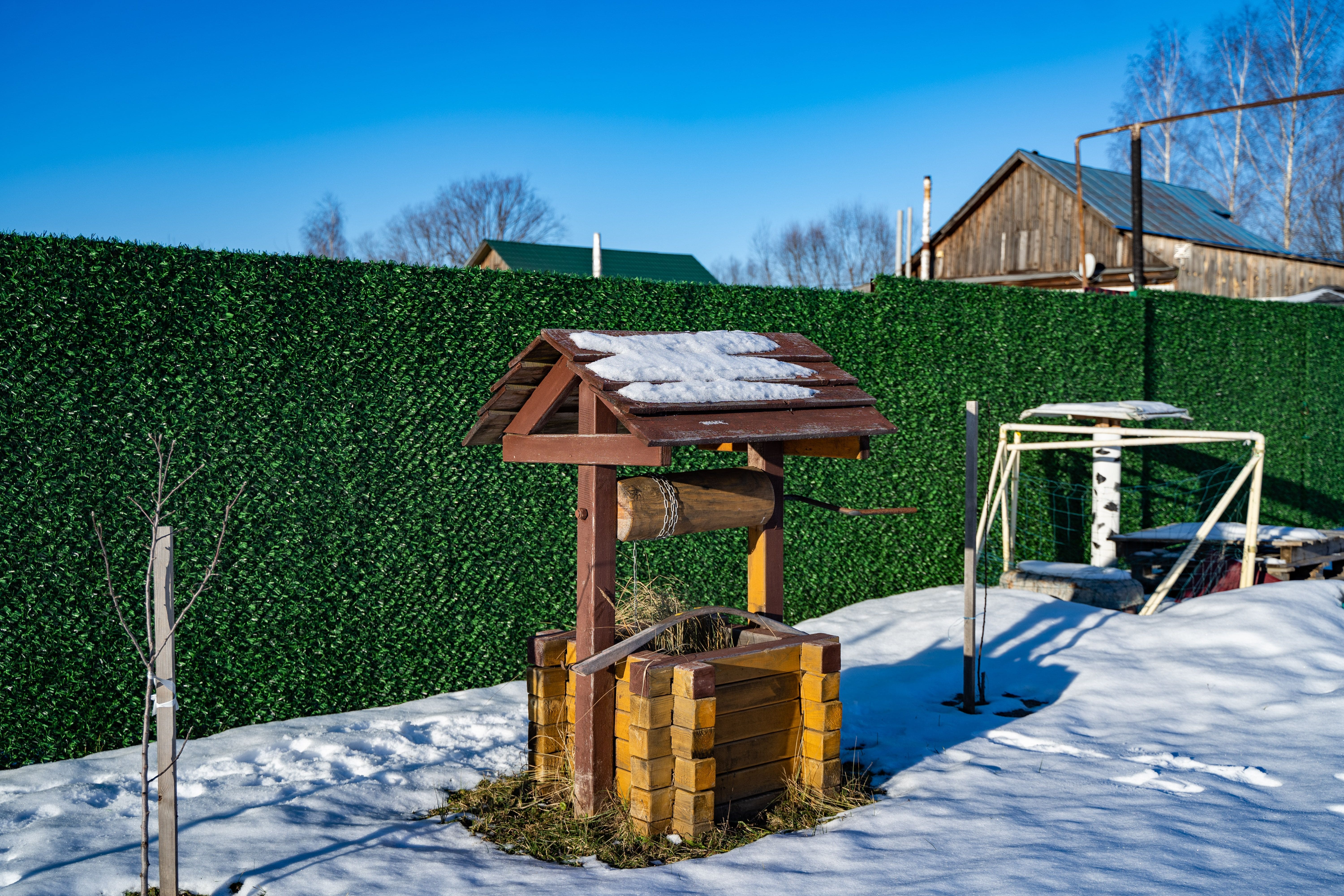 Вечнозеленый забор Grass Fence рулон 2м фото 7 в Выборге