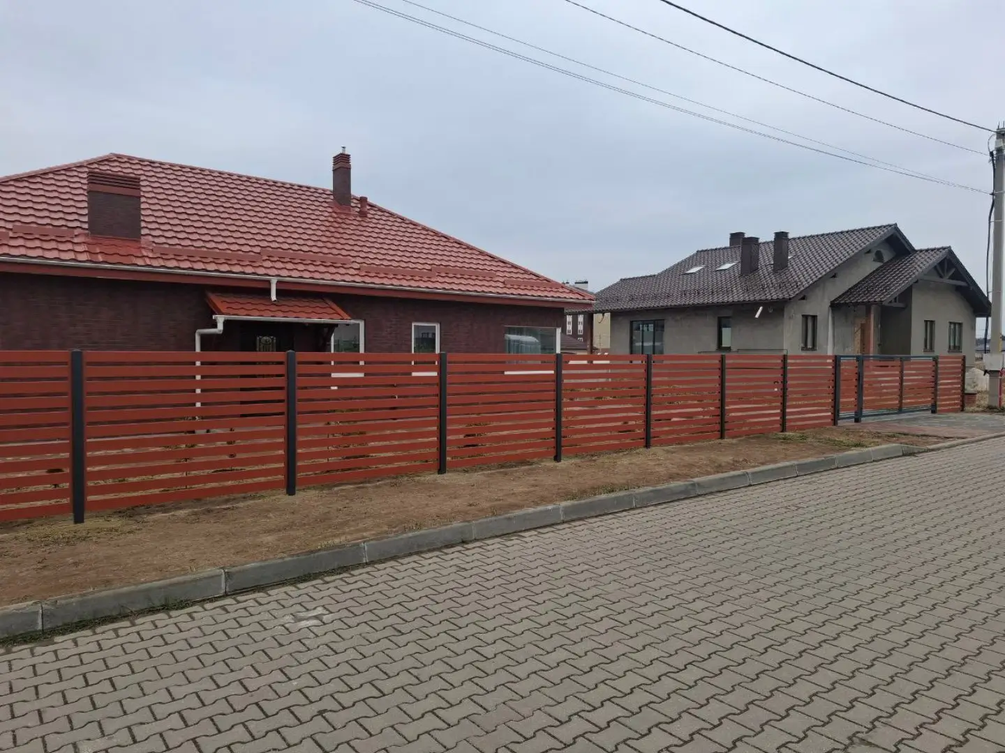 Забор-ранчо из металлопланкена 18м RAL8004 Терракотовый фото 1 в Выборге